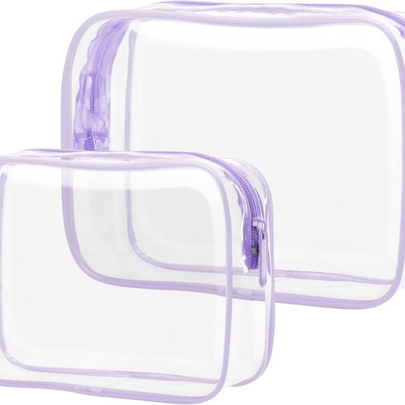 PACKISM Clear Makeup Bags - Toiletry Bags in 2 Sizes - Picture 1 of 6